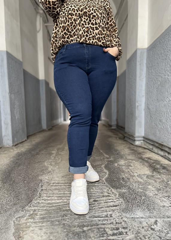 Τζιν Σκούρο Μπλε Σε Skinny Γραμμή