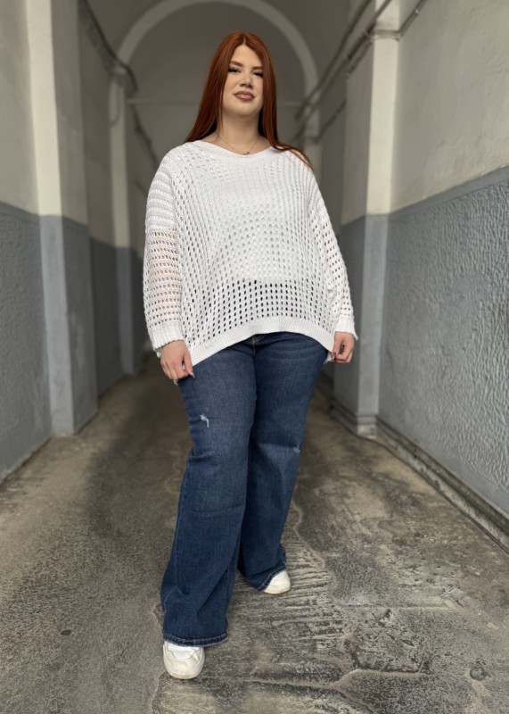 Wide Leg Jean Ελαστικό Μπλε Σκούρο