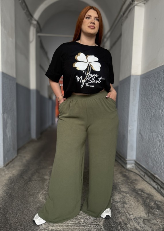 T Shirt Βαμβακερό Με Τετράφυλλο Τριφύλλι