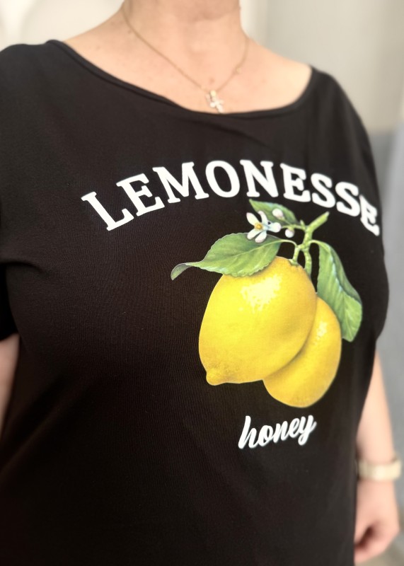 T Shirt Βαμβακερό Με Λεμόνια