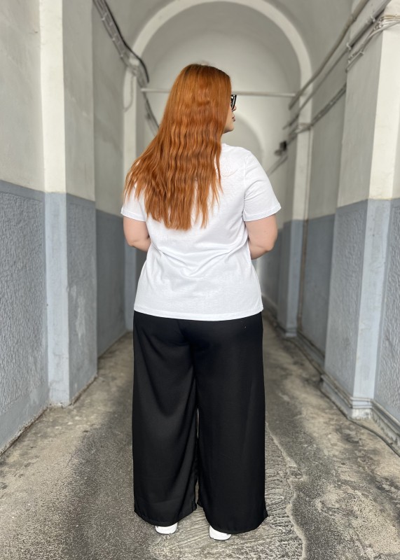 T Shirt Βαμβακερό Με Στάμπα Χείλη