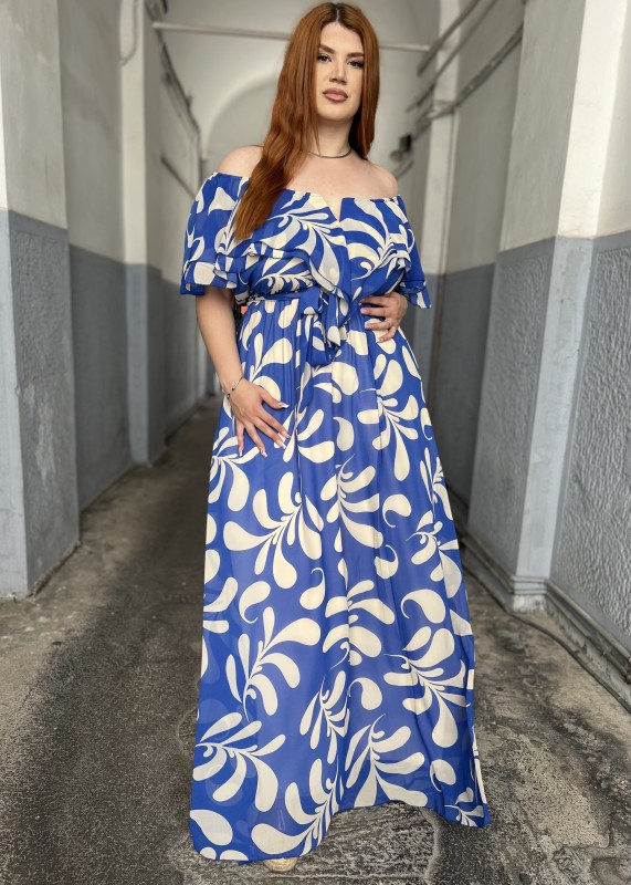 Φόρεμα  Αέρινο Φλοράλ Off Shoulder