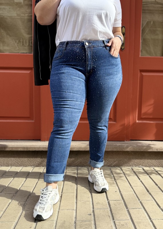 Skinny Jean Με Στρας
