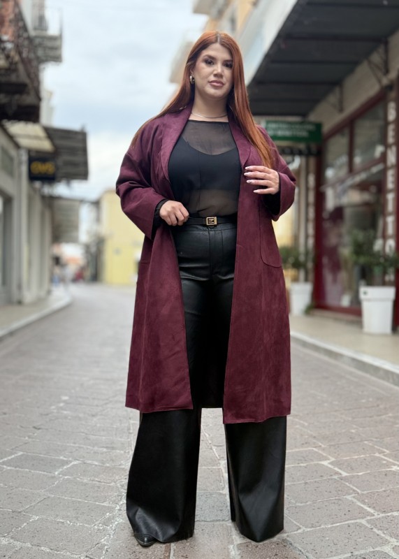 Παντελόνα Wide Leg Δερματίνη