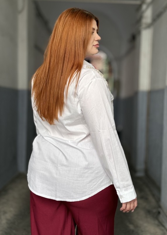 Πουκάμισο Με Λεπτομέρειες Παγιέτας Στον Ώμο