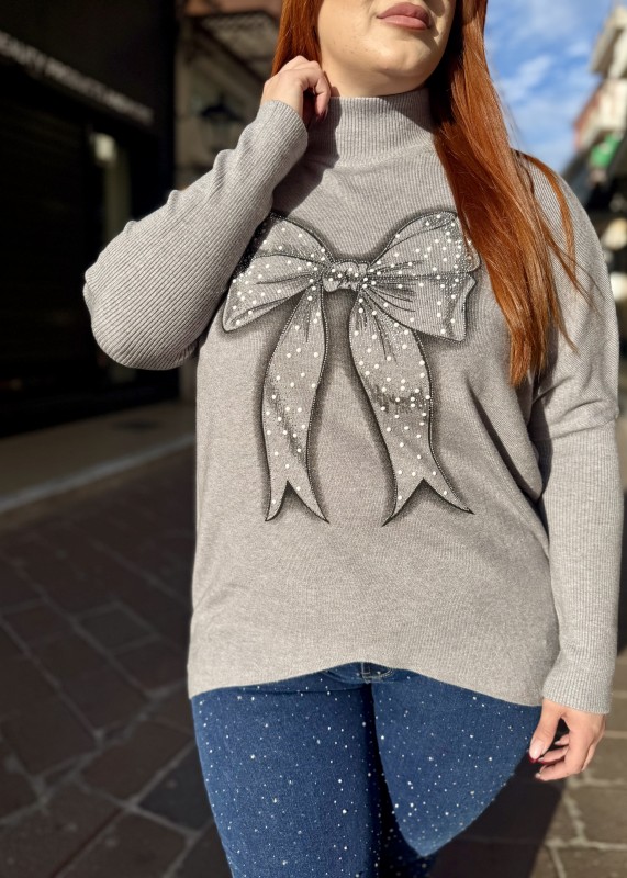 Μάλλινο Ζιβάγκο Πολύ Μαλακό Με Σχέδιο Φιόγκο