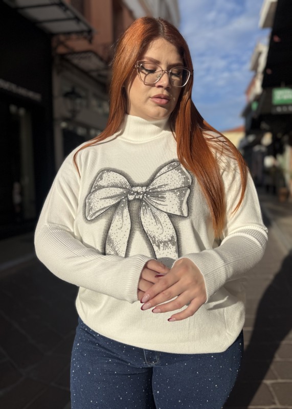 Μάλλινο Ζιβάγκο Πολύ Μαλακό Με Σχέδιο Φιόγκο