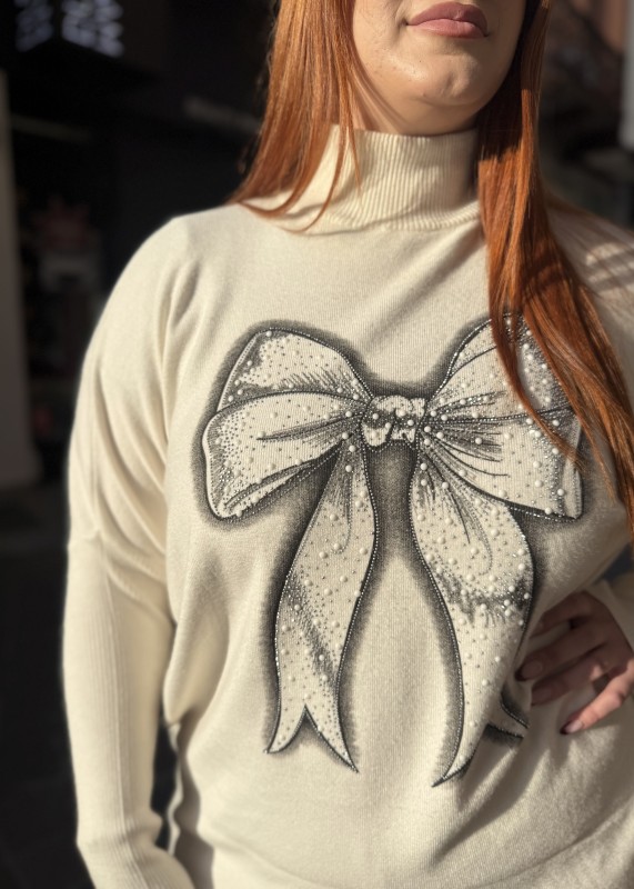 Μάλλινο Ζιβάγκο Πολύ Μαλακό Με Σχέδιο Φιόγκο