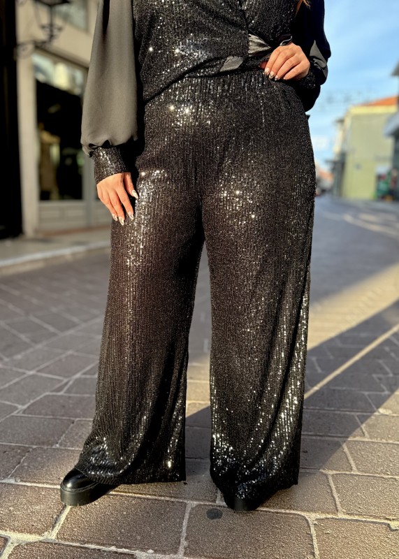 Παντελόνα Παγιέτα Με Λάστιχο (φοδραρισμένη μέχρι κάτω)