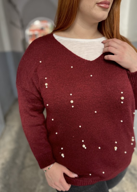 Πουλόβερ Με Λεπτομέρειες Πέρλα