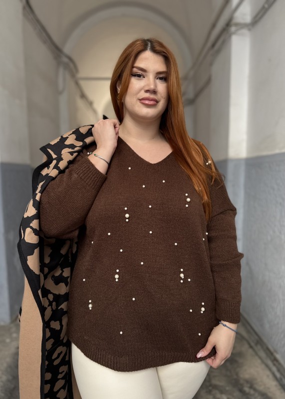 Πουλόβερ Με Λεπτομέρειες Πέρλα