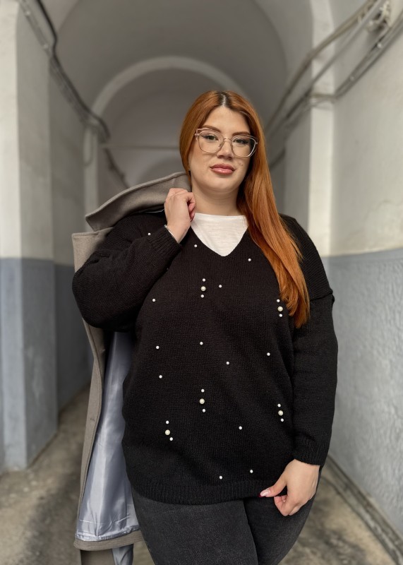 Πουλόβερ Με Λεπτομέρειες Πέρλα