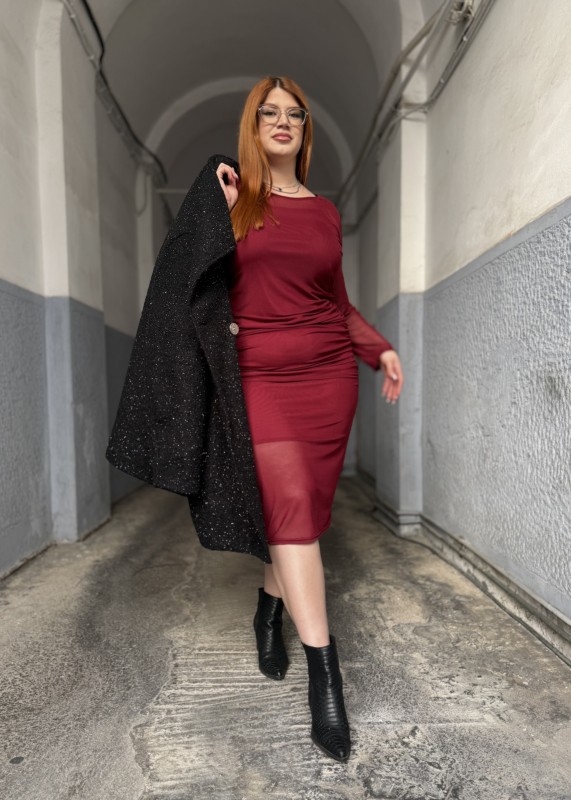 Φόρεμα Διαφάνεια Με Ενσωματωμένο Μεσοφόρι