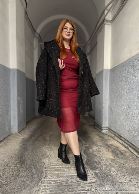 Φόρεμα Διαφάνεια Με Ενσωματωμένο Μεσοφόρι