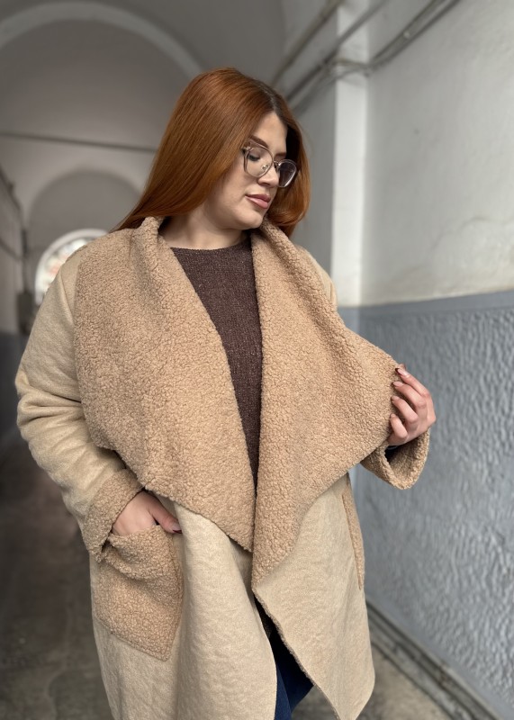 Πανωφόρι Σουέτ Με Εσωτερική Γούνα Πολύ Ζεστό