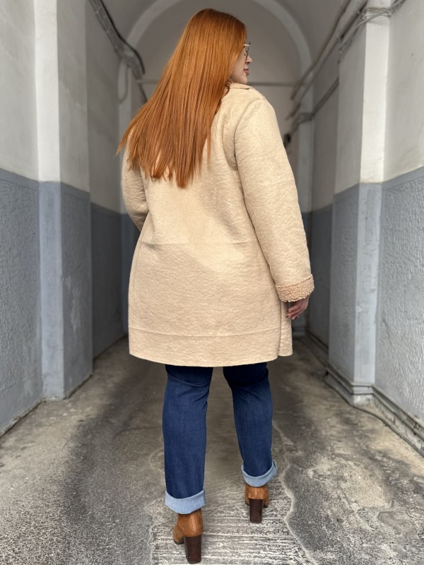 Πανωφόρι Σουέτ Με Εσωτερική Γούνα Πολύ Ζεστό