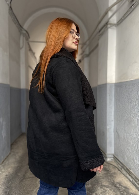 Πανωφόρι Σουέτ Με Εσωτερική Γούνα Πολύ Ζεστό